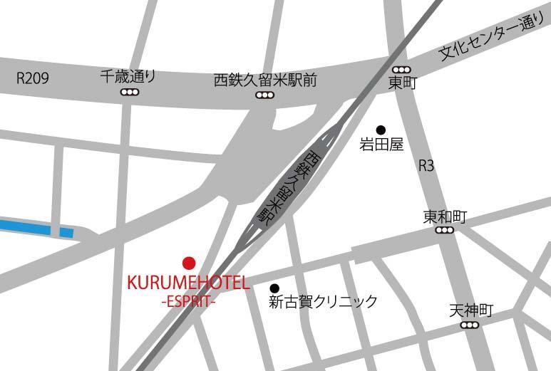 Kurume Hotel Esprit Bagian luar foto